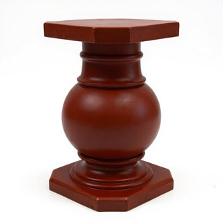 Ball Pediment Pedestal - 28.5-inch — Rust finish