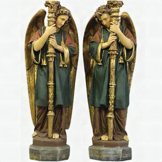 Majestic Guardian Set 52"-inch Statue - 52-inch - Realistic Color - Hand-Painted