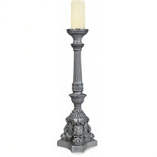 Empire Candleholder - 25-inch — Aged Silver finish
