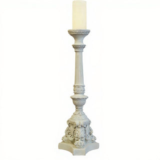Empire Candleholder - 25-inch — Antique White finish