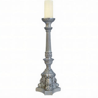 Empire Candleholder - 25-inch — Silver finish
