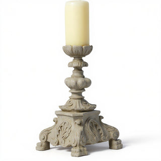 Baroque Candleholder - 13-inch — Museum Terracotta finish