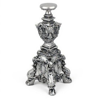 Ornate Candleholder - 24-inch — Antique Silver finish