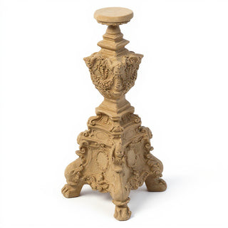 Ornate Candleholder - 24-inch — Dusted Sand finish