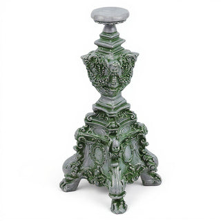 Ornate Candleholder - 24-inch — Mossy Green finish