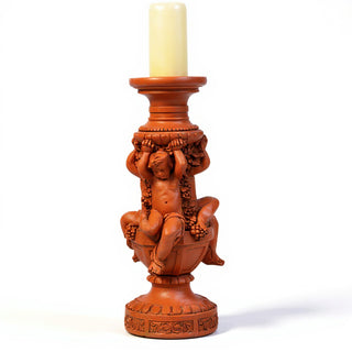 Cherubs of Capri Candleholder - 20.5-inch — Metro finish