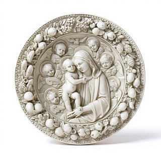 Casa Barbieri Roundel Statue - 29-inch