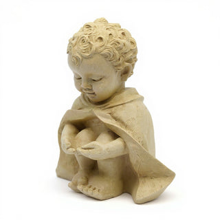Pondering Baby Saint Francis of Assisi Statue - 14-inch — Museum Terracotta finish