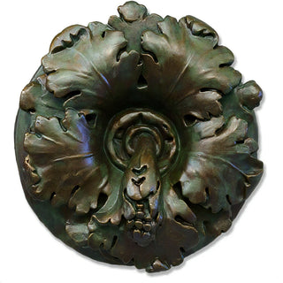 Leafy Medallion Wall Medallion - 15-inch — Green Bronze finish