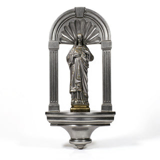 Classical Niche Wall Niche - 30-inch — Antique Silver finish