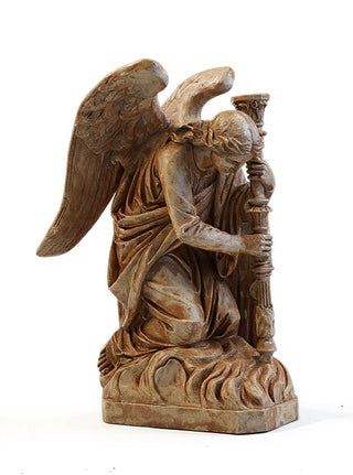Bergama Angel-Left Statue - 35-inch