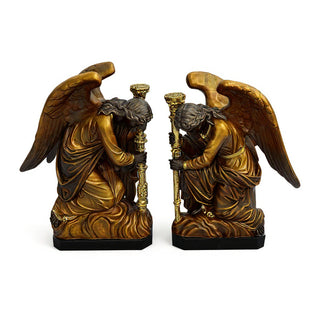 Bergama Angel, Right Statue - 35-inch — Bronze finish