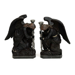 Bergama Angel, Right Statue - 35-inch — Iron finish