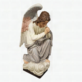 Adoration Kneeling Angel (pray Statue - 56-inch - Realistic Color - Hand-Painted