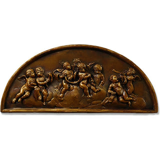 Cherubs Lunette — Bronze finish