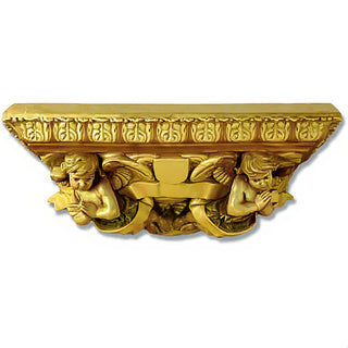Cherub Shelf Wall Shelf — Deep Gold finish