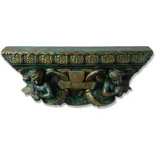 Cherub Shelf Wall Shelf — Green Bronze finish