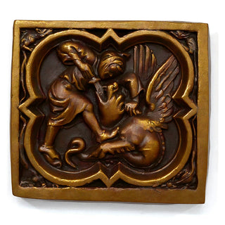 Saint George Quatrefoil Wall Plaque — Bronze finish