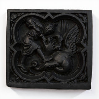 Saint George Quatrefoil Wall Plaque — Dusted Black finish