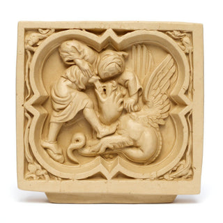 Saint George Quatrefoil Wall Plaque — Dusted Sand finish