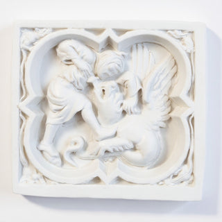 Saint George Quatrefoil Wall Plaque — Flat White finish