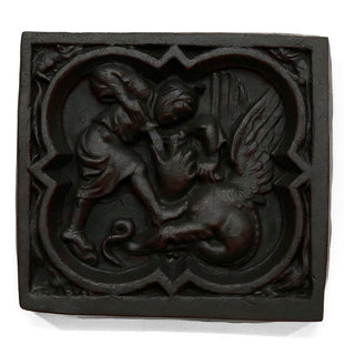 Saint George Quatrefoil Wall Plaque — Iron finish