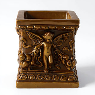 Square Patio Planter - 8-inch — Bronze finish