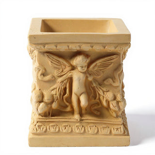 Square Patio Planter - 8-inch — Dusted Sand finish