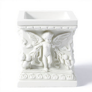 Square Patio Planter - 8-inch — Flat White finish