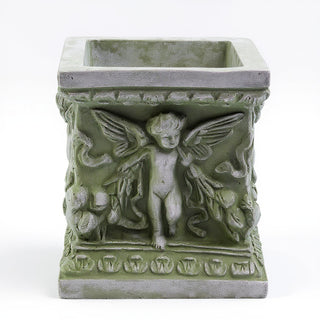 Square Patio Planter - 8-inch — Mossy Green finish