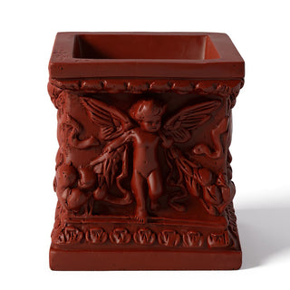 Square Patio Planter - 8-inch — Rust finish