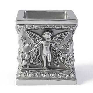 Square Patio Planter - 8-inch — Silver finish