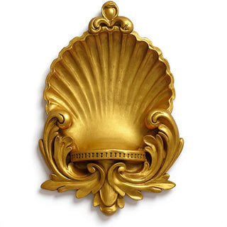 Scalloped Niche Wall Niche - 26-inch — Antique Gold finish