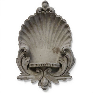 Scalloped Niche Wall Niche - 26-inch — Antique Stone finish