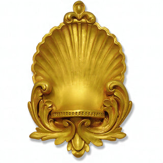 Scalloped Niche Wall Niche - 26-inch — Deep Gold finish