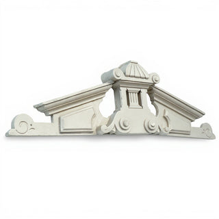 Baird Overdoor Pediment Architectural Accent — Antique White finish
