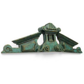 Baird Overdoor Pediment Architectural Accent — Green Bronze finish