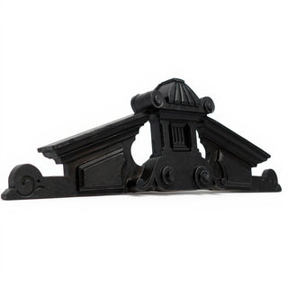 Baird Overdoor Pediment Architectural Accent — Iron finish