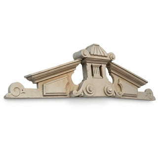Baird Overdoor Pediment Architectural Accent — Museum Terracotta finish