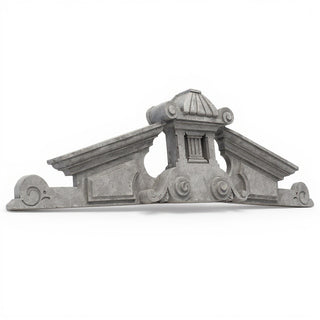 Baird Overdoor Pediment Architectural Accent — Old Stone finish