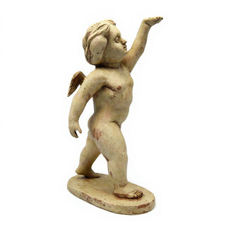 Saluto Cherub Statue - 24-inch — Gothic Stone finish