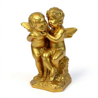 Two Cherubs Playing Statue - 21-inch — Deep Gold finish