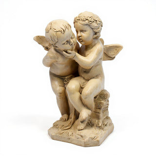 Two Cherubs Playing Statue - 21-inch — Museum Terracotta finish