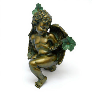 Angelic Innocence Statue - 11-inch — Green Bronze finish