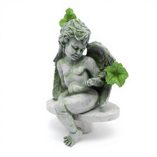 Angelic Innocence Statue - 11-inch — Mossy Green finish