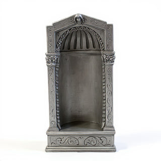 Baroque Niche Wall Niche - 54-inch — Aged Silver finish
