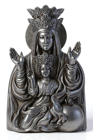 Mother & Child Plaque Rec Statue - 25-inch