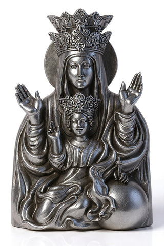 Mother & Child Plaque Rec Statue - 25-inch