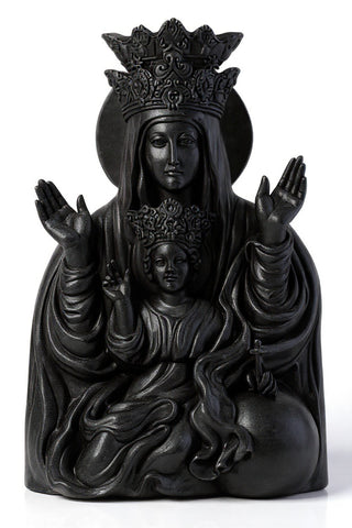 Mother & Child Plaque Rec Statue - 25-inch