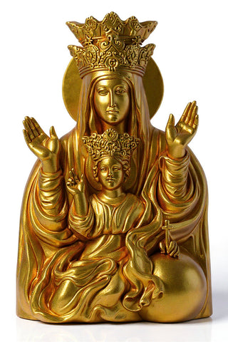Mother & Child Plaque Rec Statue - 25-inch